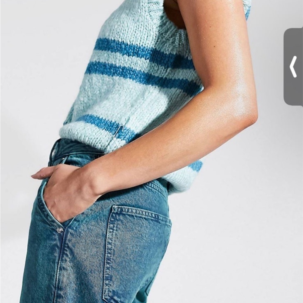NWT asos design blue green dad jeans - Picture 3 of 6